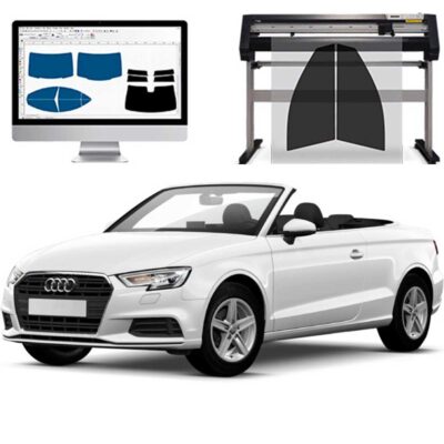 Audi A3 Cabrio dal 2008 al 2013 Pellicole Oscuranti Vetri Pre-Tagliate Vetri Neri per Auto Oscuramento vetri in Italia