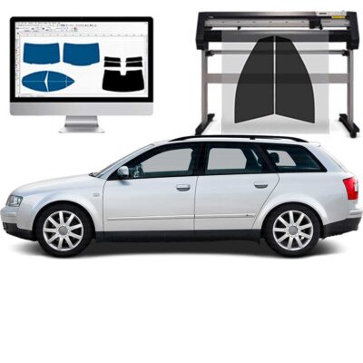 Audi A4 Avant dal 2001 al 2004 Pellicole Oscuranti Vetri Pre-Tagliate Vetri Neri per Auto Oscuramento vetri in Italia
