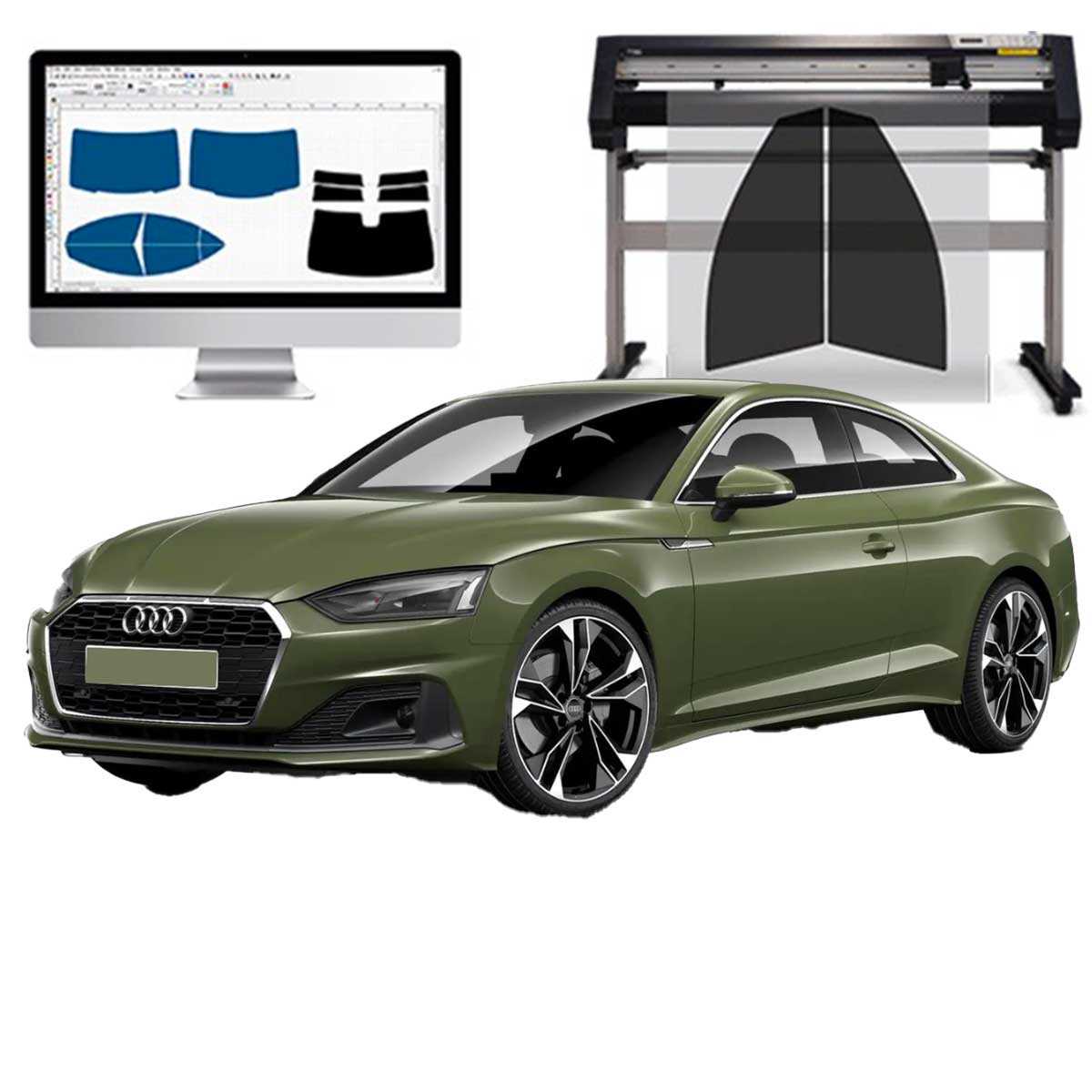 Audi A5 Coupe dal 2017 al 2024 Pellicole Oscuranti Vetri Pre-Tagliate Vetri Neri per Auto Oscuramento vetri in Italia