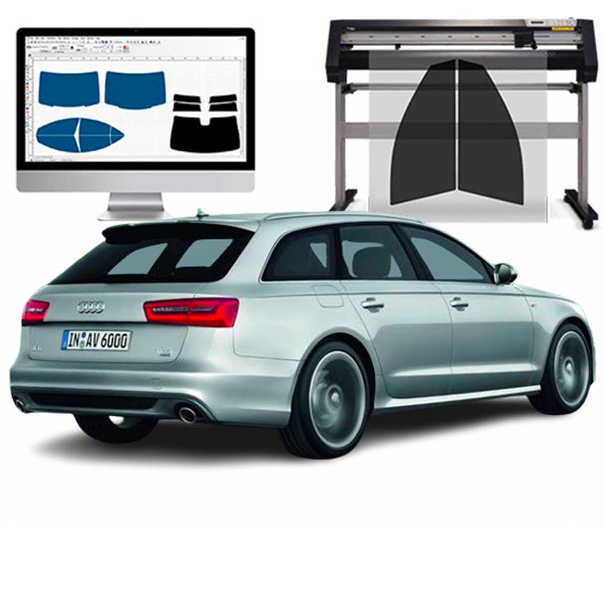 Audi A6 Avant dal 2011 al 2018 Pellicole Oscuranti Vetri Pre-Tagliate Vetri Neri per Auto Oscuramento vetri in Italia