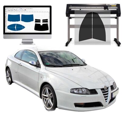 Alfa Romeo GT dal 2004 Pellicole Oscuranti Vetri Pre-Tagliate Vetri Neri per Auto Oscuramento vetri in Italia
