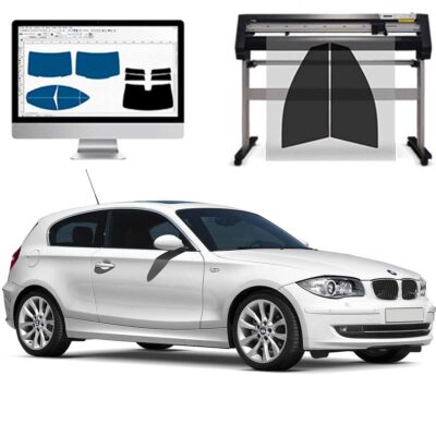 Bmw Serie 1 E87 E81 3 Porte dal 2004 al 2012 Pellicole Oscuranti Vetri Pre-Tagliate Vetri Neri per Auto Oscuramento vetri in Italia