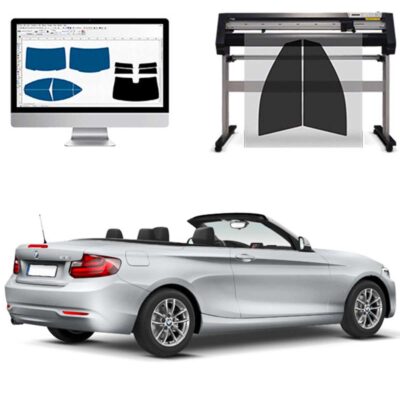 Bmw Serie 2 Cabrio dal 2015 ad OGGI Pellicole Oscuranti Vetri Pre-Tagliate Vetri Neri per Auto Oscuramento vetri in Italia