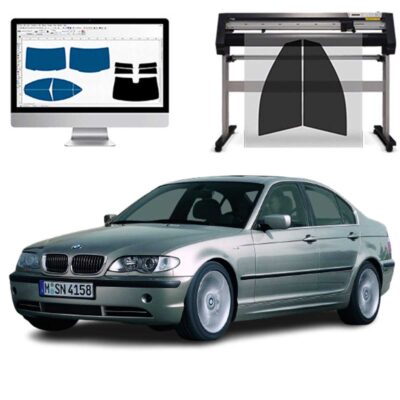 Bmw Serie 3 E46 5P dal 1998 al 2005 Pellicole Oscuranti Vetri Pre-Tagliate Vetri Neri per Auto Oscuramento vetri in Italia