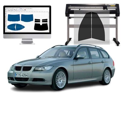 Bmw Serie 3 Touring SW dal 2005 al 2011 Pellicole Oscuranti Vetri Pre-Tagliate Vetri Neri per Auto Oscuramento vetri in Italia