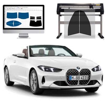 Bmw Serie 4 Cabrio dal 2021 ad OGGI Pellicole Oscuranti Vetri Pre-Tagliate Vetri Neri per Auto Oscuramento vetri in Italia