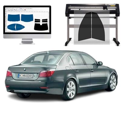 Bmw Serie 5 Berlina dal 2004 al 2010 Pellicole Oscuranti Vetri Pre-Tagliate Vetri Neri per Auto Oscuramento vetri in Italia