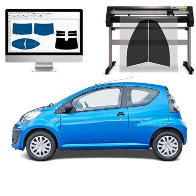 Citroen C1 3P dal 2005 al 2013 Pellicole Oscuranti Vetri Pre-Tagliate Vetri Neri per Auto Oscuramento vetri in Italia