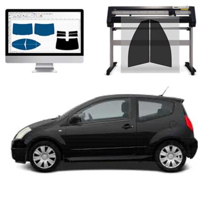 Citroen C2 3P dal 2003 ad OGGI Pellicole Oscuranti Vetri Pre-Tagliate Vetri Neri per Auto Oscuramento vetri in Italia