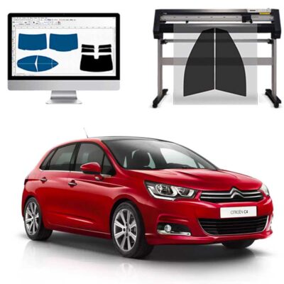 Citroen C4 5P dal 2010 ad OGGI Pellicole Oscuranti Vetri Pre-Tagliate Vetri Neri per Auto Oscuramento vetri in Italia