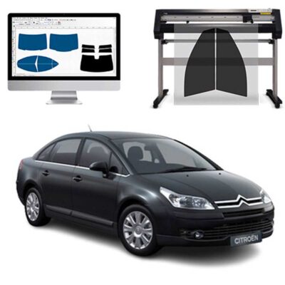 Citroen C4 Berlina dal 2004 ad OGGI Pellicole Oscuranti Vetri Pre-Tagliate Vetri Neri per Auto Oscuramento vetri in Italia