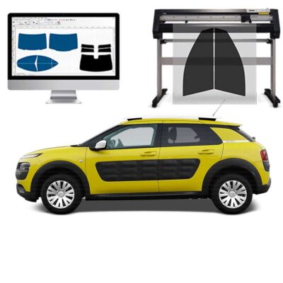 Citroen Cactus 5P dal 2014 ad OGGI Pellicole Oscuranti Vetri Pre-Tagliate Vetri Neri per Auto Oscuramento vetri in Italia