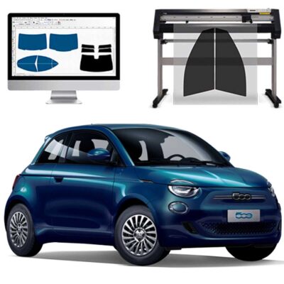 Fiat 500 E 3 PORTE dal 2021 ad OGGI Pellicole Oscuranti Vetri Pre-Tagliate Vetri Neri per Auto Oscuramento vetri in Italia