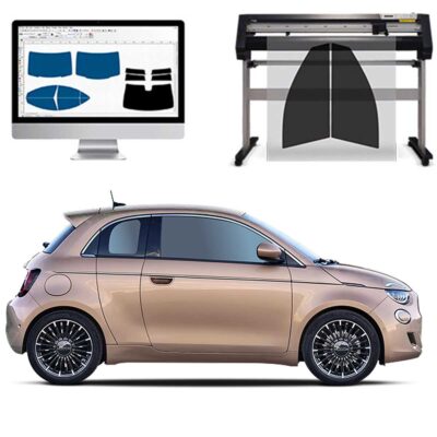Fiat 500 E 5P dal 2021 ad OGGI Pellicole Oscuranti Vetri Pre-Tagliate Vetri Neri per Auto Oscuramento vetri in Italia