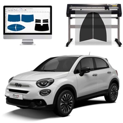 Fiat 500 X 5P dal 2015 ad OGGI Pellicole Oscuranti Vetri Pre-Tagliate Vetri Neri per Auto Oscuramento vetri in Italia