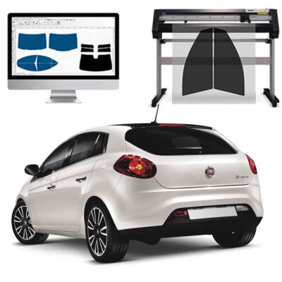 Fiat Bravo 5P dal 2007 al 2014 Pellicole Oscuranti Vetri Pre-Tagliate Vetri Neri per Auto Oscuramento vetri in Italia