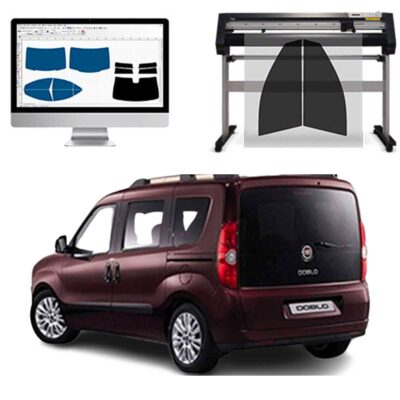 Fiat Doblo Panorama dal 2010 ad OGGI Pellicole Oscuranti Vetri Pre-Tagliate Vetri Neri per Auto Oscuramento vetri in Italia
