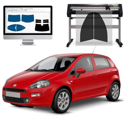 Fiat Grande Punto Evo 5P dal 2006 ad OGGI Pellicole Oscuranti Vetri Pre-Tagliate Vetri Neri per Auto Oscuramento vetri in Italia