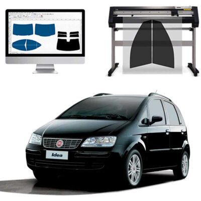Fiat Idea dal 2003 al 2009 Pellicole Oscuranti Vetri Pre-Tagliate Vetri Neri per Auto Oscuramento vetri in Italia