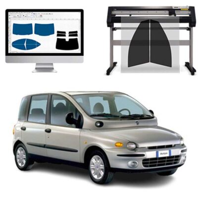 Fiat Multipla dal 1999 al 2006 Pellicole Oscuranti Vetri Pre-Tagliate Vetri Neri per Auto Oscuramento vetri in Italia