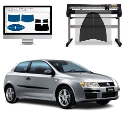Fiat Stilo 3P dal 2002 al 2006 Pellicole Oscuranti Vetri Pre-Tagliate Vetri Neri per Auto Oscuramento vetri in Italia