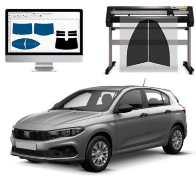 Fiat Tipo 5P dal 2016 ad OGGI Pellicole Oscuranti Vetri Pre-Tagliate Vetri Neri per Auto Oscuramento vetri in Italia