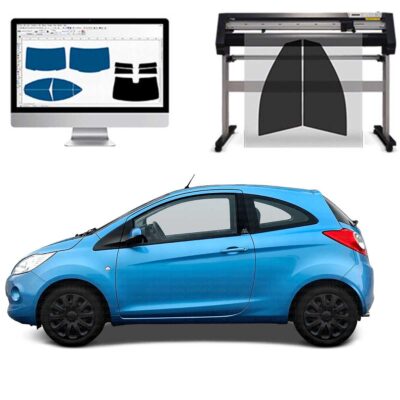 Ford Ka dal 2008 al 2016 Pellicole Oscuranti Vetri Pre-Tagliate Vetri Neri per Auto Oscuramento vetri in Italia