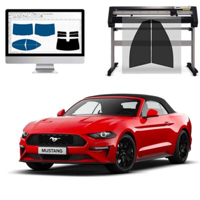 Ford Mustang Cabrio dal 2015 ad OGGI Pellicole Oscuranti Vetri Pre-Tagliate Vetri Neri per Auto Oscuramento vetri in Italia