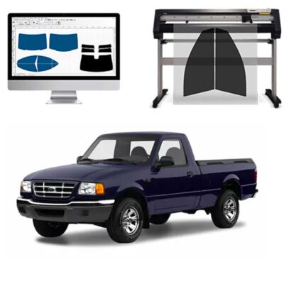 Ford Ranger 4P dal 2001 al 2006 Pellicole Oscuranti Vetri Pre-Tagliate Vetri Neri per Auto Oscuramento vetri in Italia
