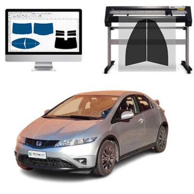 Honda Civic 5P dal 2006 al 2011 Pellicole Oscuranti Vetri Pre-Tagliate Vetri Neri per Auto Oscuramento vetri in Italia