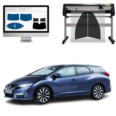 Honda Civic Tourer dal 2012 al 2018 Pellicole Oscuranti Vetri Pre-Tagliate Vetri Neri per Auto Oscuramento vetri in Italia