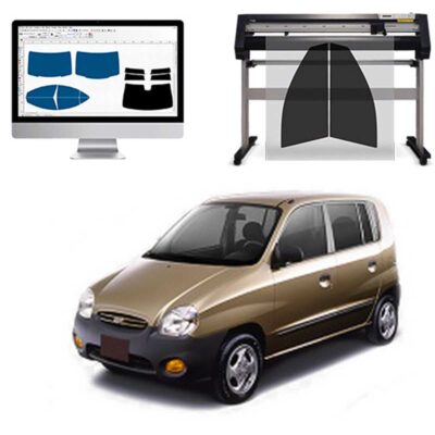 Hyundai Atos 5P dal 2003 al 2006 Pellicole Oscuranti Vetri Pre-Tagliate Vetri Neri per Auto Oscuramento vetri in Italia