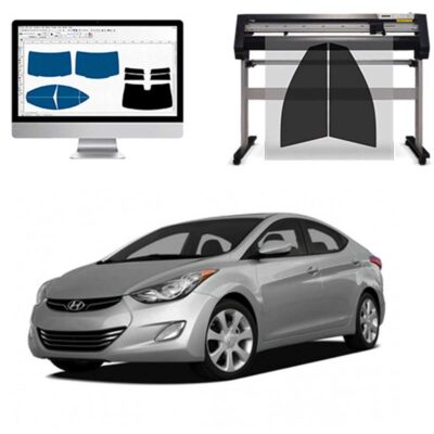 Hyundai Elantra Berlina dal 2011 al 2016 Pellicole Oscuranti Vetri Pre-Tagliate Vetri Neri per Auto Oscuramento vetri in Italia