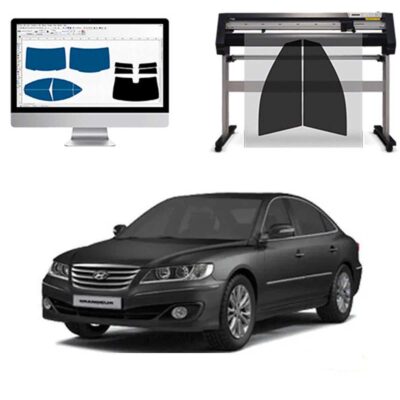 Hyundai Grandeur Berlina dal 2007 al 2010 Pellicole Oscuranti Vetri Pre-Tagliate Vetri Neri per Auto Oscuramento vetri in Italia