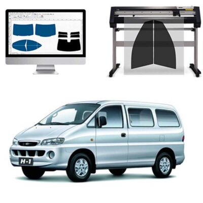 Hyundai H1 dal 2003 al 2006 Pellicole Oscuranti Vetri Pre-Tagliate Vetri Neri per Auto Oscuramento vetri in Italia