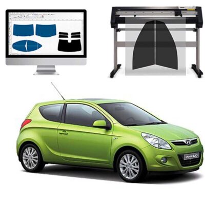 Hyundai I20 3P dal 2009 al 2014 Pellicole Oscuranti Vetri Pre-Tagliate Vetri Neri per Auto Oscuramento vetri in Italia