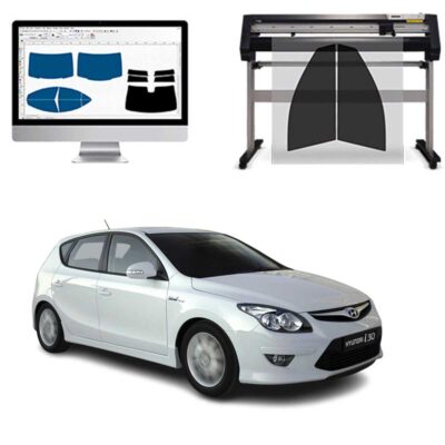 Hyundai I30 5P dal 2007 al 2011 Pellicole Oscuranti Vetri Pre-Tagliate Vetri Neri per Auto Oscuramento vetri in Italia