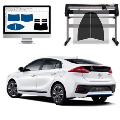 Hyundai Ioniq Ibrida dal 2016 al 2017 Pellicole Oscuranti Vetri Pre-Tagliate Vetri Neri per Auto Oscuramento vetri in Italia