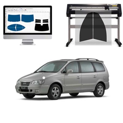 Hyundai Trajet dal 2000 al 2006 Pellicole Oscuranti Vetri Pre-Tagliate Vetri Neri per Auto Oscuramento vetri in Italia