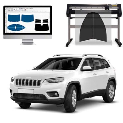 Jeep Cherokee dal 2014 al 2023 Pellicole Oscuranti Vetri Pre-Tagliate Vetri Neri per Auto Oscuramento vetri in Italia