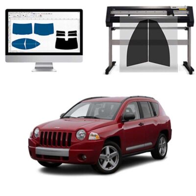 Jeep Compass dal 2007 al 2011 Pellicole Oscuranti Vetri Pre-Tagliate Vetri Neri per Auto Oscuramento vetri in Italia