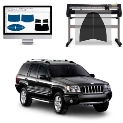 Jeep Gran Cherokee dal 1999 al 2004 Pellicole Oscuranti Vetri Pre-Tagliate Vetri Neri per Auto Oscuramento vetri in Italia