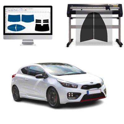 Kia ProCeed 3P dal 2007 al 2010 Pellicole Oscuranti Vetri Pre-Tagliate Vetri Neri per Auto Oscuramento vetri in Italia