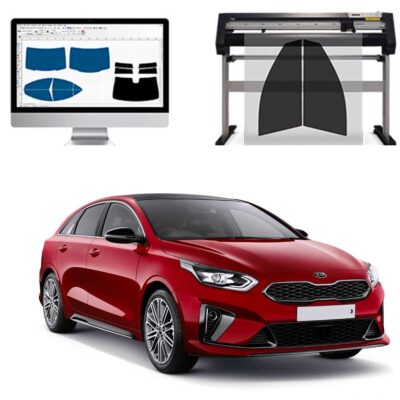 Kia ProCeed dal 2013 al 2018 Pellicole Oscuranti Vetri Pre-Tagliate Vetri Neri per Auto Oscuramento vetri in Italia
