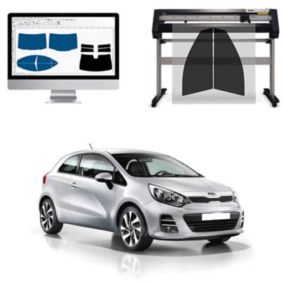 Kia Rio 3P dal 2012 ad OGGI Pellicole Oscuranti Vetri Pre-Tagliate Vetri Neri per Auto Oscuramento vetri in Italia