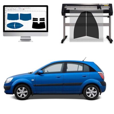 Kia Rio Hatch dal 2005 al 2006 Pellicole Oscuranti Vetri Pre-Tagliate Vetri Neri per Auto Oscuramento vetri in Italia