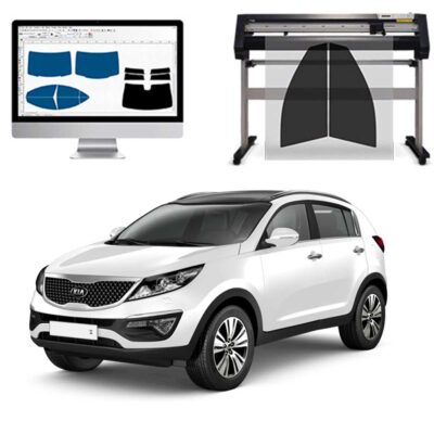 Kia Sportage dal 2016 al 2021 Pellicole Oscuranti Vetri Pre-Tagliate Vetri Neri per Auto Oscuramento vetri in Italia
