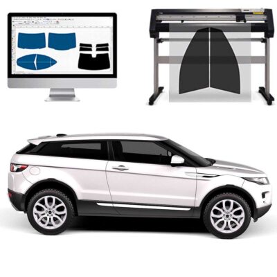 Land Rover Evoque 3P dal 2012 al 2018 Pellicole Oscuranti Vetri Pre-Tagliate Vetri Neri per Auto Oscuramento vetri in Italia