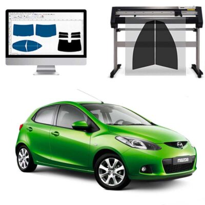 Mazda 2 5P dal 2007 al 2013 Pellicole Oscuranti Vetri Pre-Tagliate Vetri Neri per Auto Oscuramento vetri in Italia