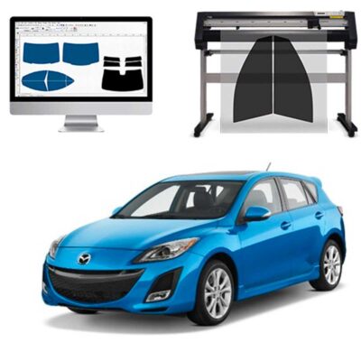 Mazda 3 5P dal 2009 al 2013 Pellicole Oscuranti Vetri Pre-Tagliate Vetri Neri per Auto Oscuramento vetri in Italia